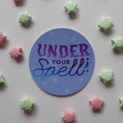Under your spell vinyl sticker