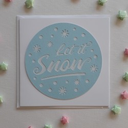 Let it snow christmas card