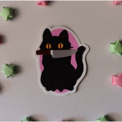 Murder kitty sticker